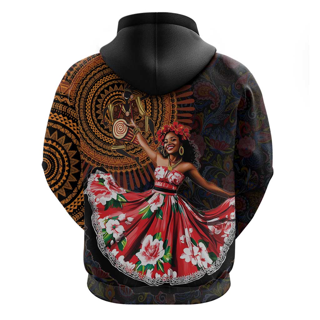 Sega Traditional Dance Hoodie Paisley Mix African Pattern LT15