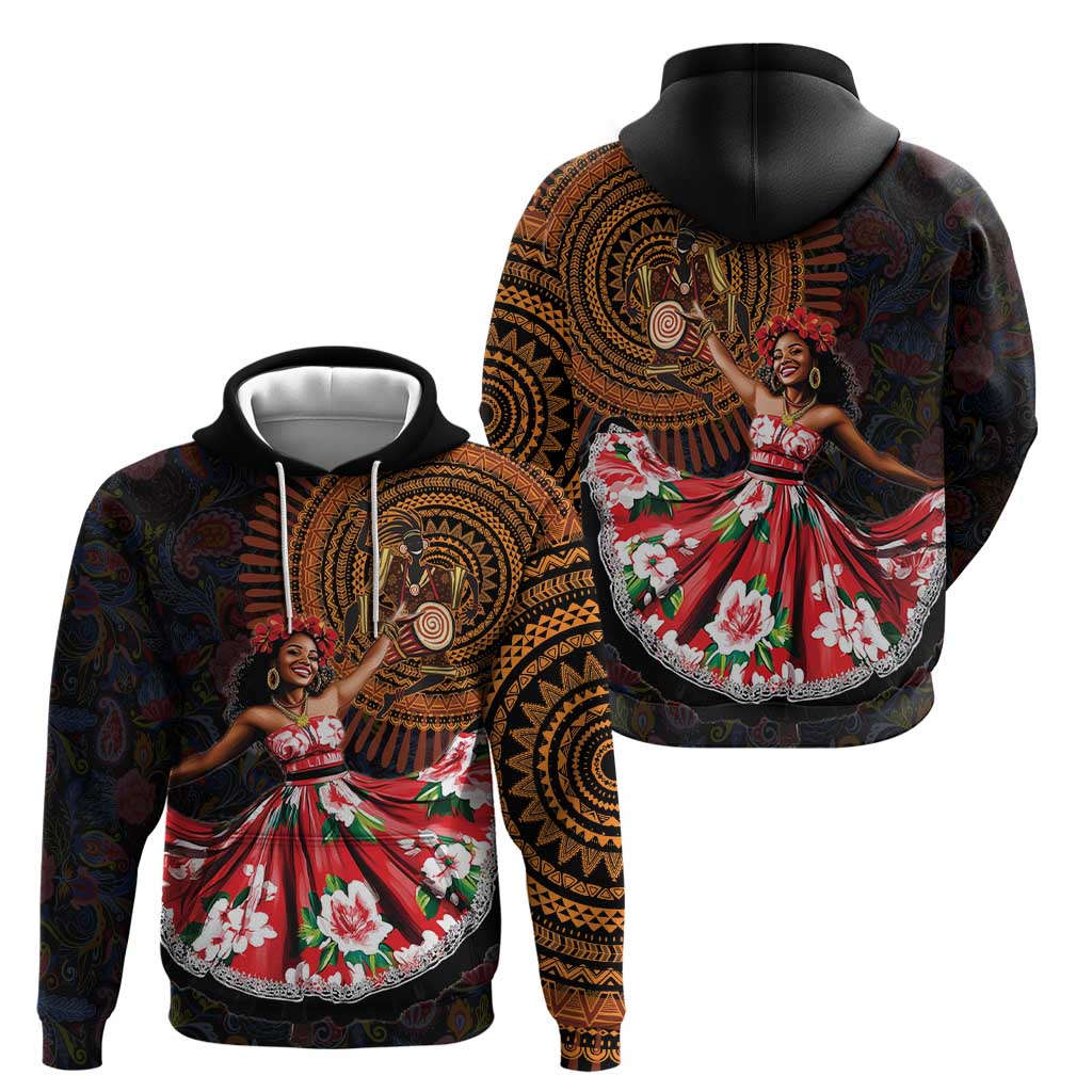 Sega Traditional Dance Hoodie Paisley Mix African Pattern LT15
