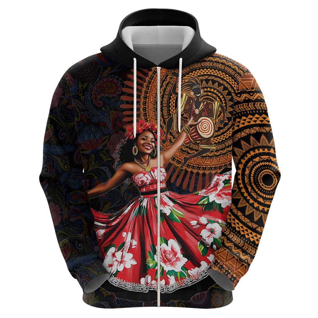 Sega Traditional Dance Hoodie Paisley Mix African Pattern LT15