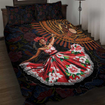 Ladies Sega Dance Quilt Bed Set Paisley Mix African Pattern LT15