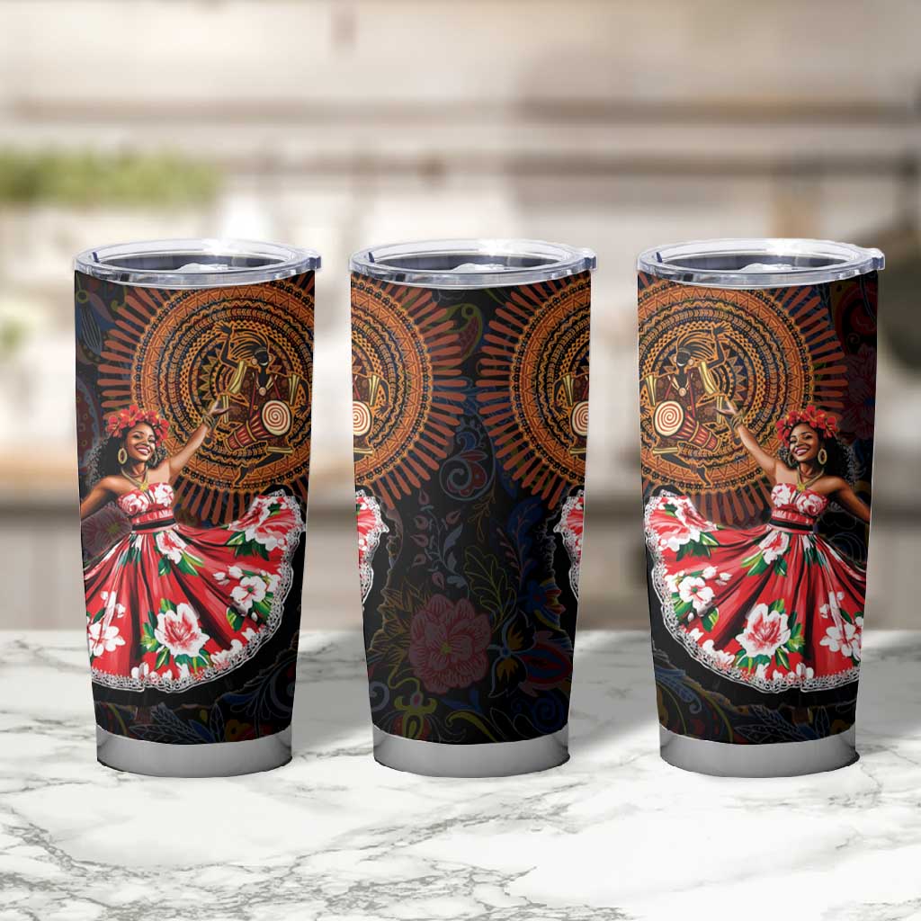 Ladies Sega Dance Tumbler Cup Paisley Mix African Pattern LT15