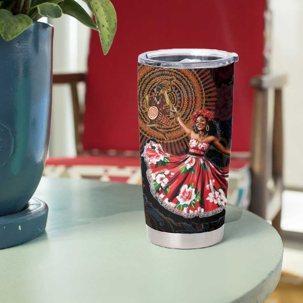 Ladies Sega Dance Tumbler Cup Paisley Mix African Pattern LT15