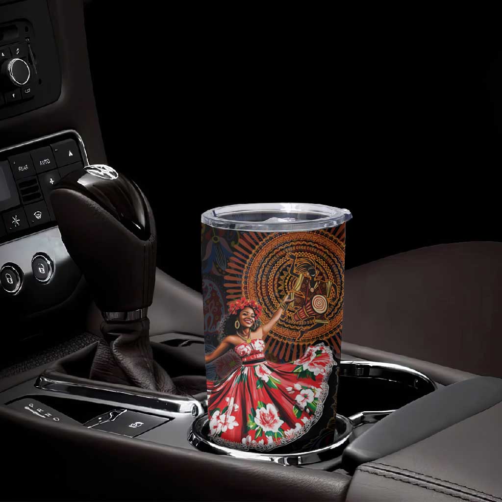 Ladies Sega Dance Tumbler Cup Paisley Mix African Pattern LT15