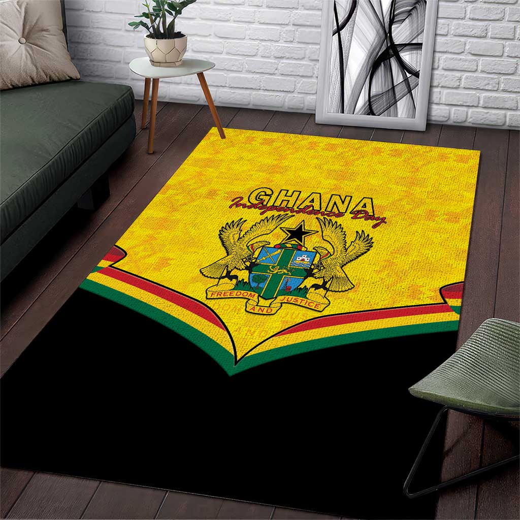 Afro Ghana Area Rug 68th Anniversary Independence LT15
