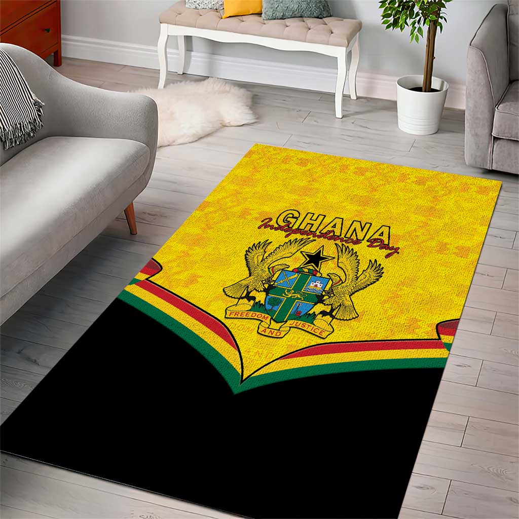 Afro Ghana Area Rug 68th Anniversary Independence LT15