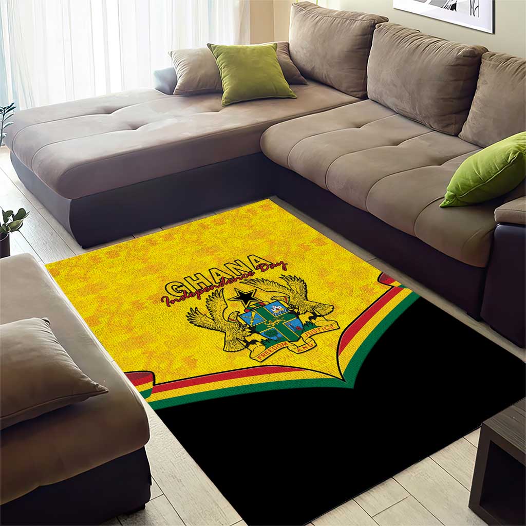 Afro Ghana Area Rug 68th Anniversary Independence LT15