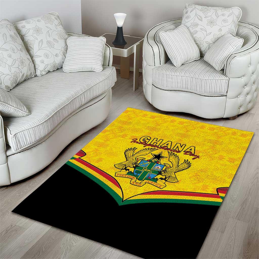 Afro Ghana Area Rug 68th Anniversary Independence LT15