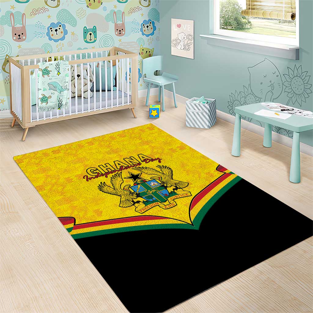 Afro Ghana Area Rug 68th Anniversary Independence LT15