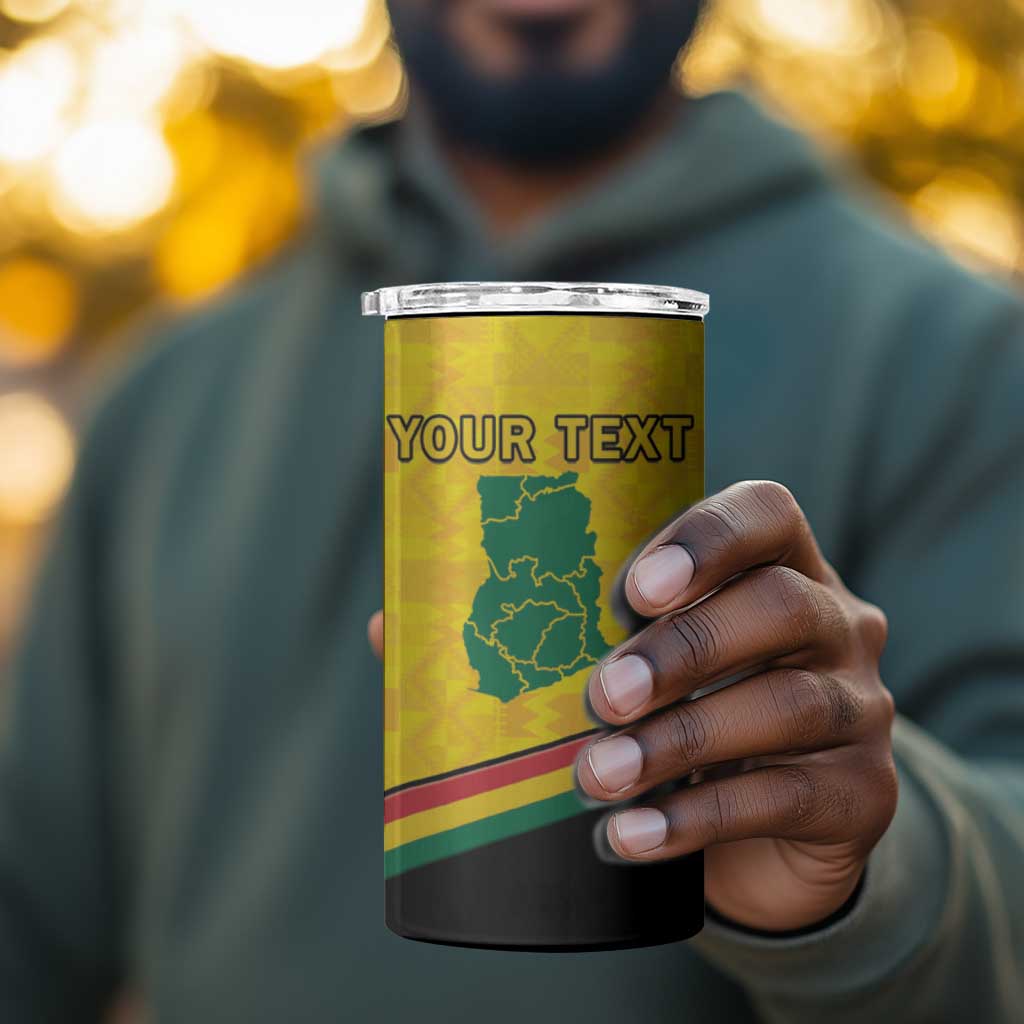 Personalised Afro Ghana 4 in 1 Can Cooler Tumbler 68th Anniversary Independence LT15
