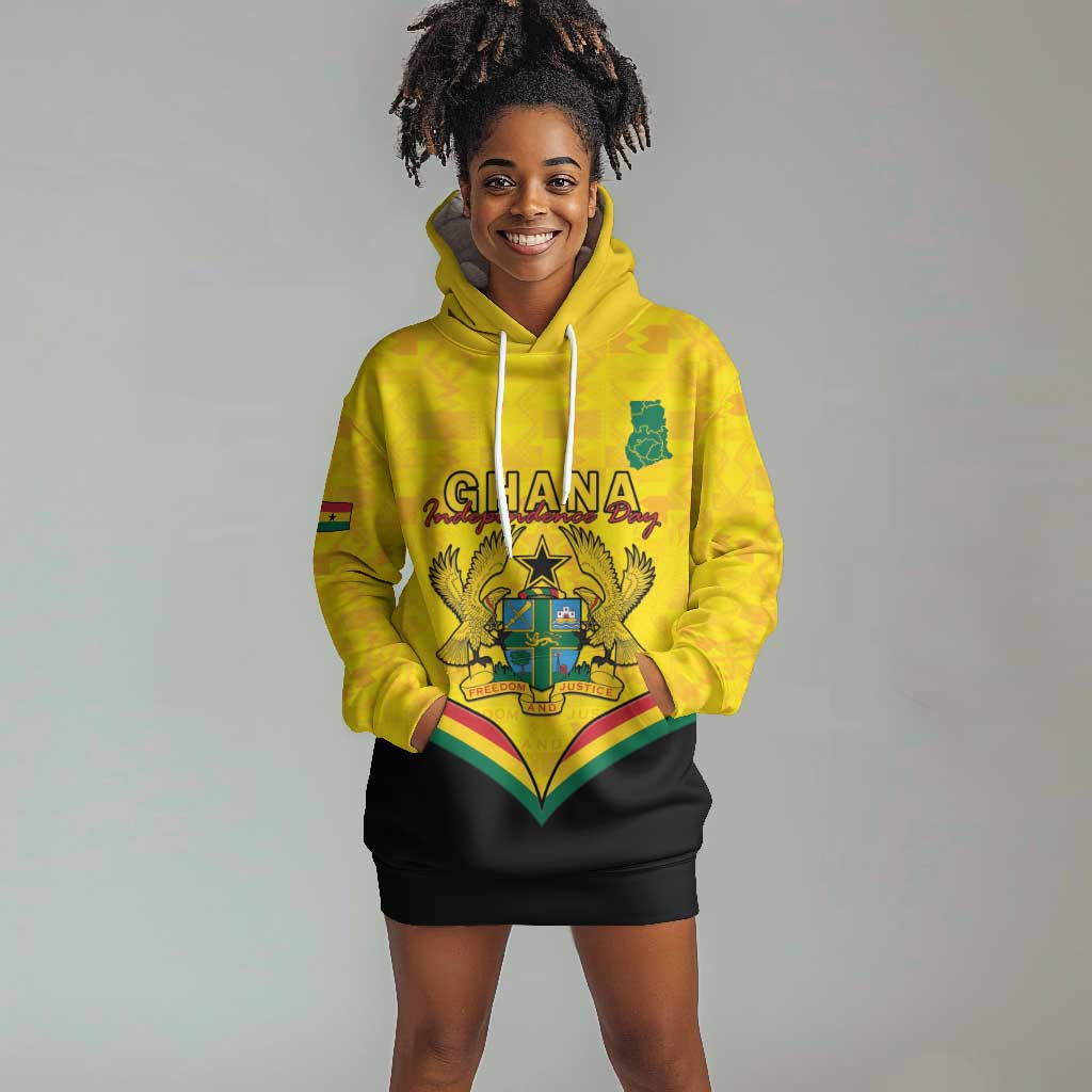 Personalised Afro Ghana Hoodie Dress 68th Anniversary Independence LT15