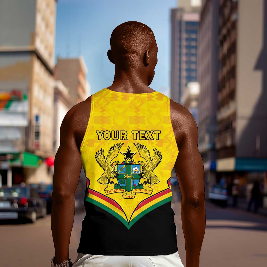 Personalised Afro Ghana Men Tank Top 68th Anniversary Independence LT15
