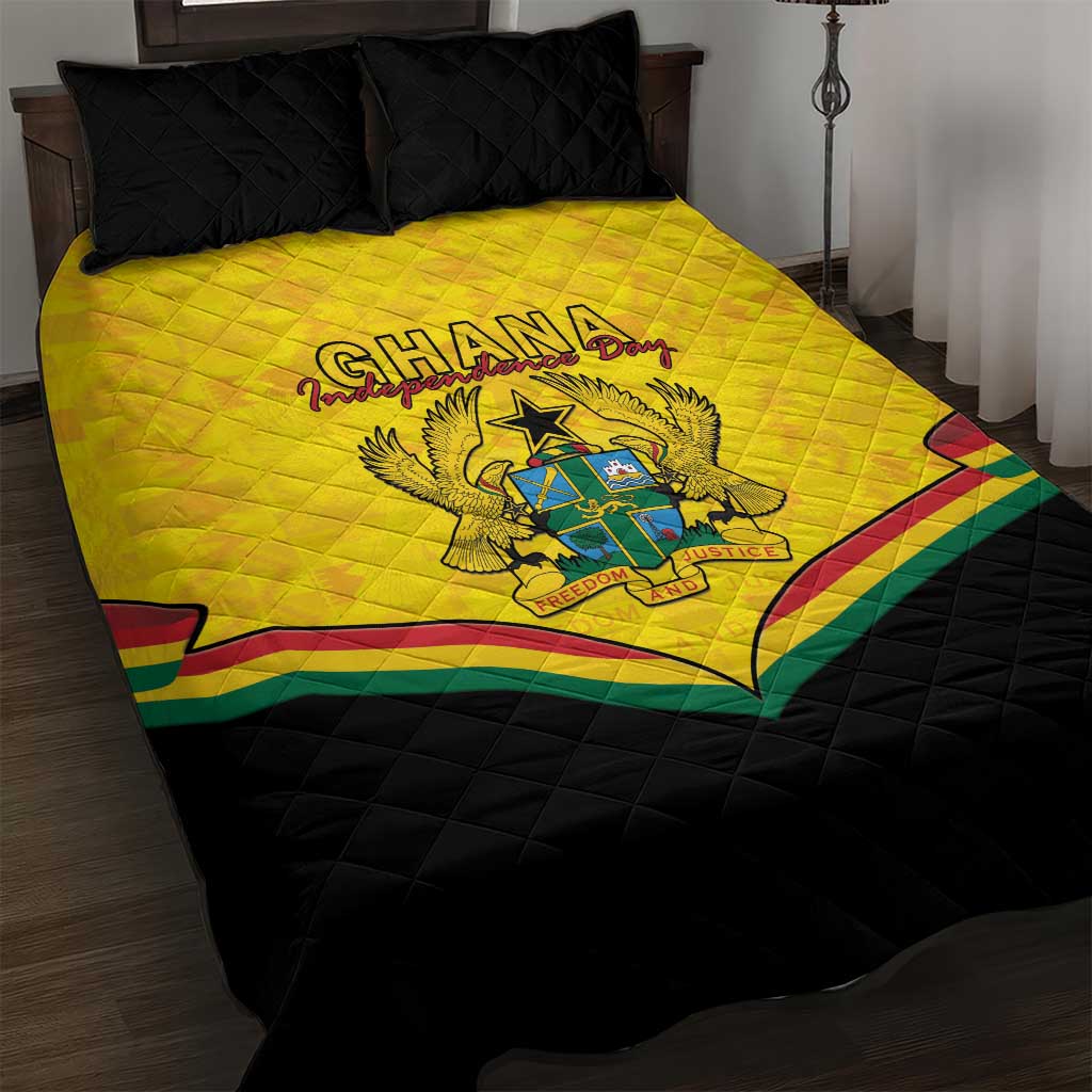 Afro Ghana Quilt Bed Set 68th Anniversary Independence LT15