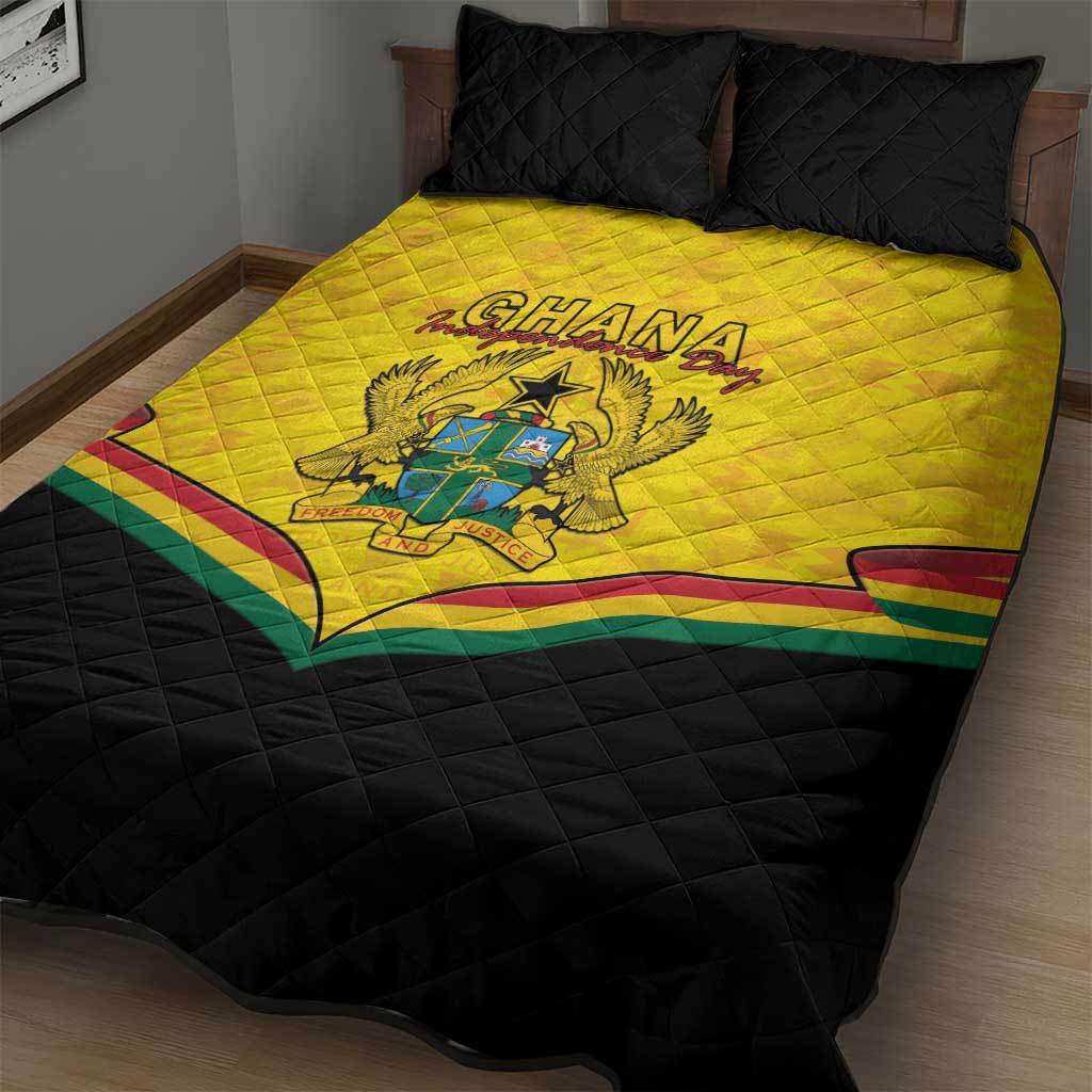 Afro Ghana Quilt Bed Set 68th Anniversary Independence LT15