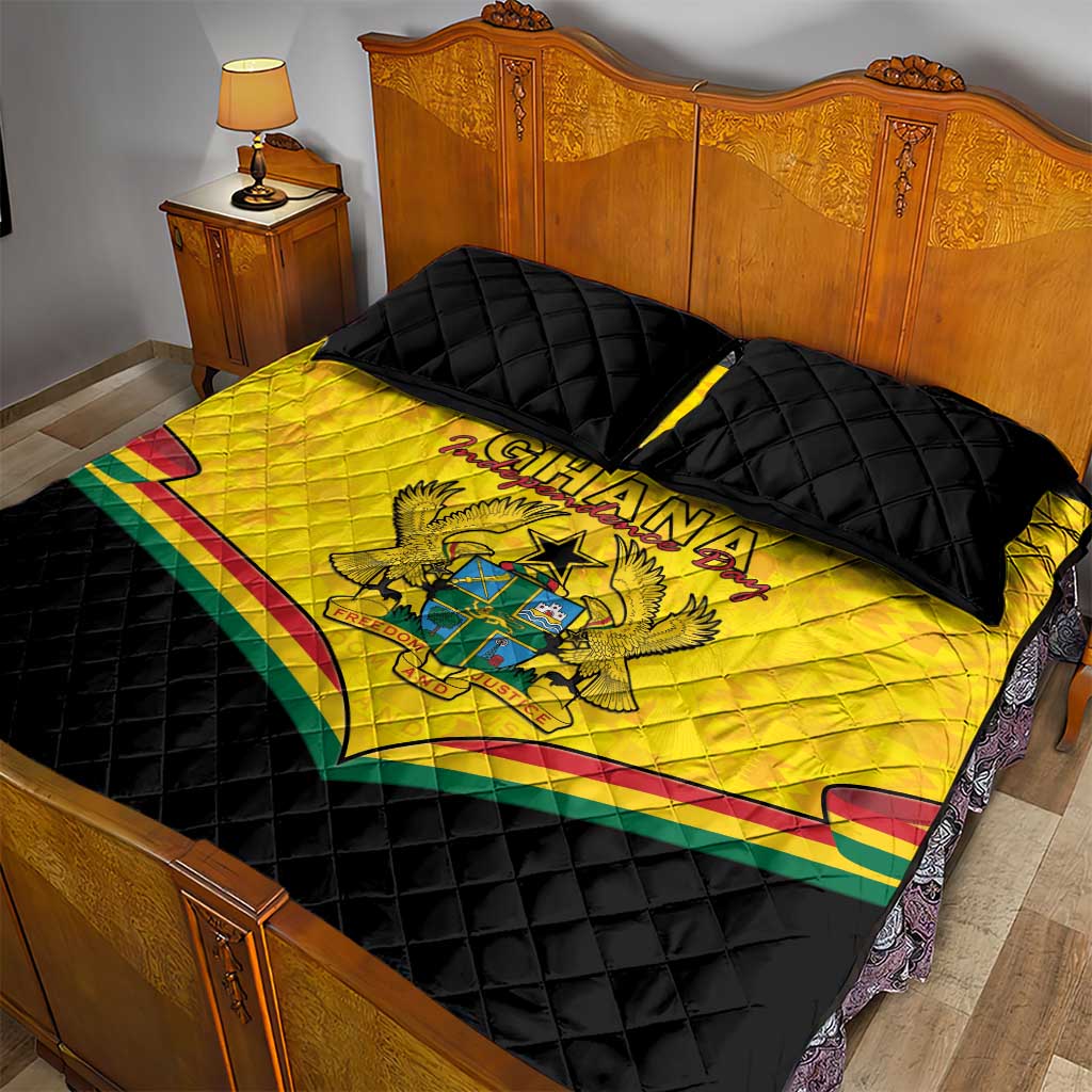 Afro Ghana Quilt Bed Set 68th Anniversary Independence LT15