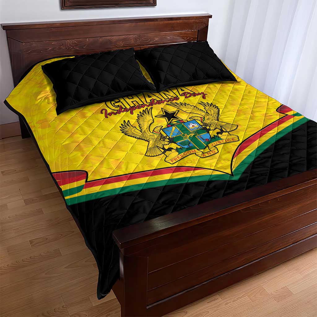 Afro Ghana Quilt Bed Set 68th Anniversary Independence LT15