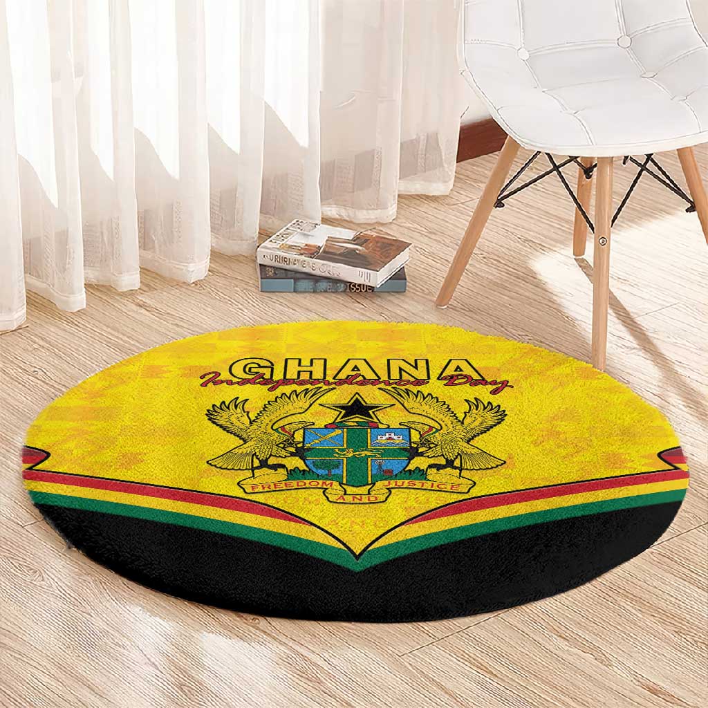 Afro Ghana Round Carpet 68th Anniversary Independence LT15