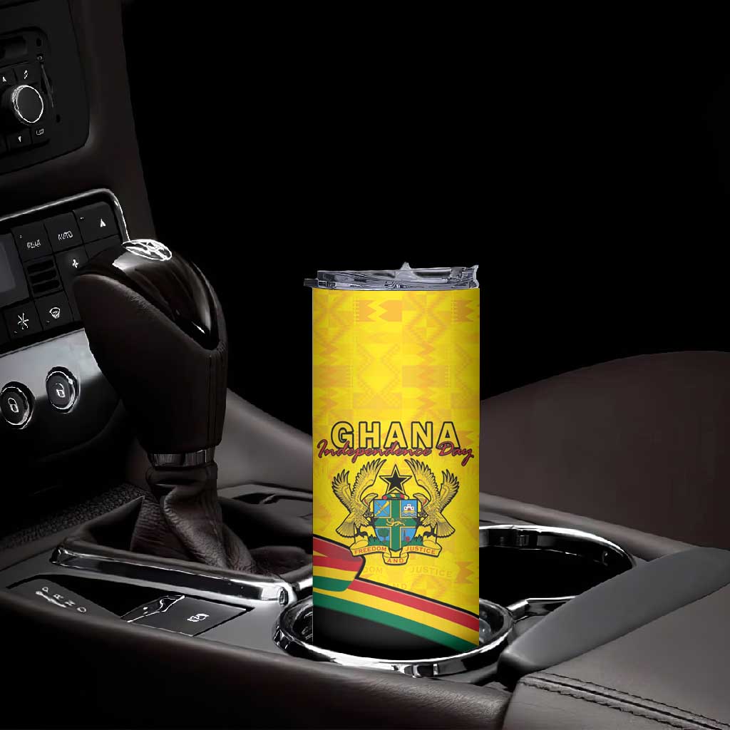 Personalised Afro Ghana Skinny Tumbler 68th Anniversary Independence LT15