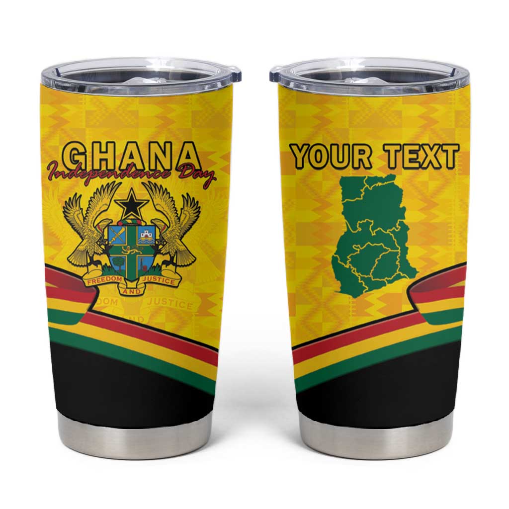 Personalised Afro Ghana Tumbler Cup 68th Anniversary Independence LT15