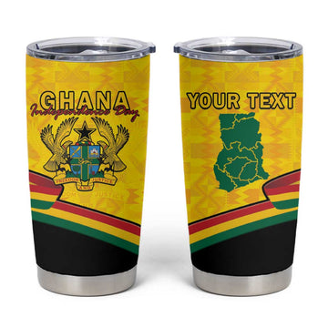Personalised Afro Ghana Tumbler Cup 68th Anniversary Independence LT15