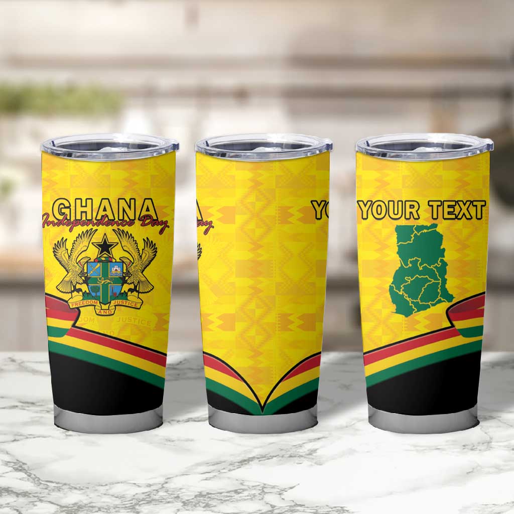 Personalised Afro Ghana Tumbler Cup 68th Anniversary Independence LT15