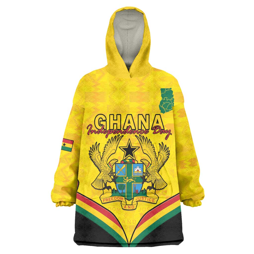 Personalised Afro Ghana Wearable Blanket Hoodie 68th Anniversary Independence LT15