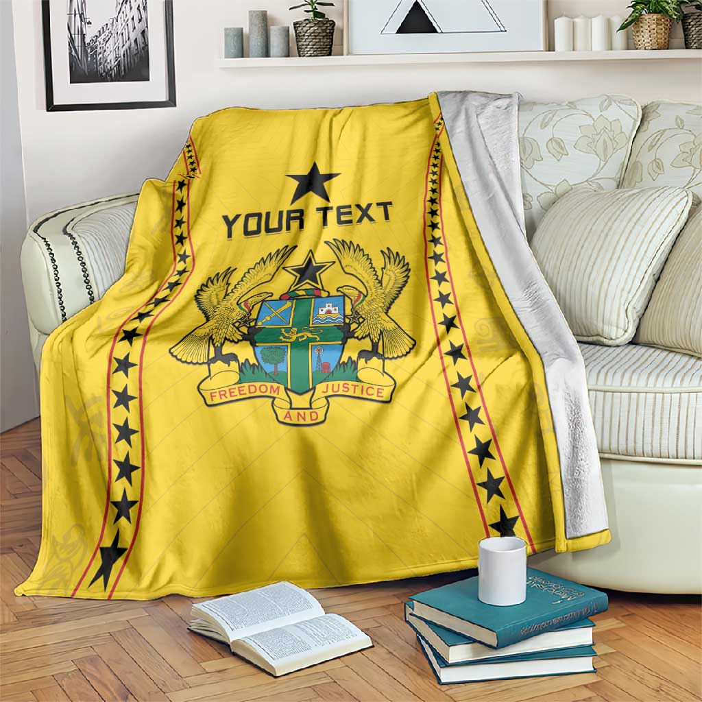 Custom Ghana Football Blanket Mix Adinkra Pattern LT15