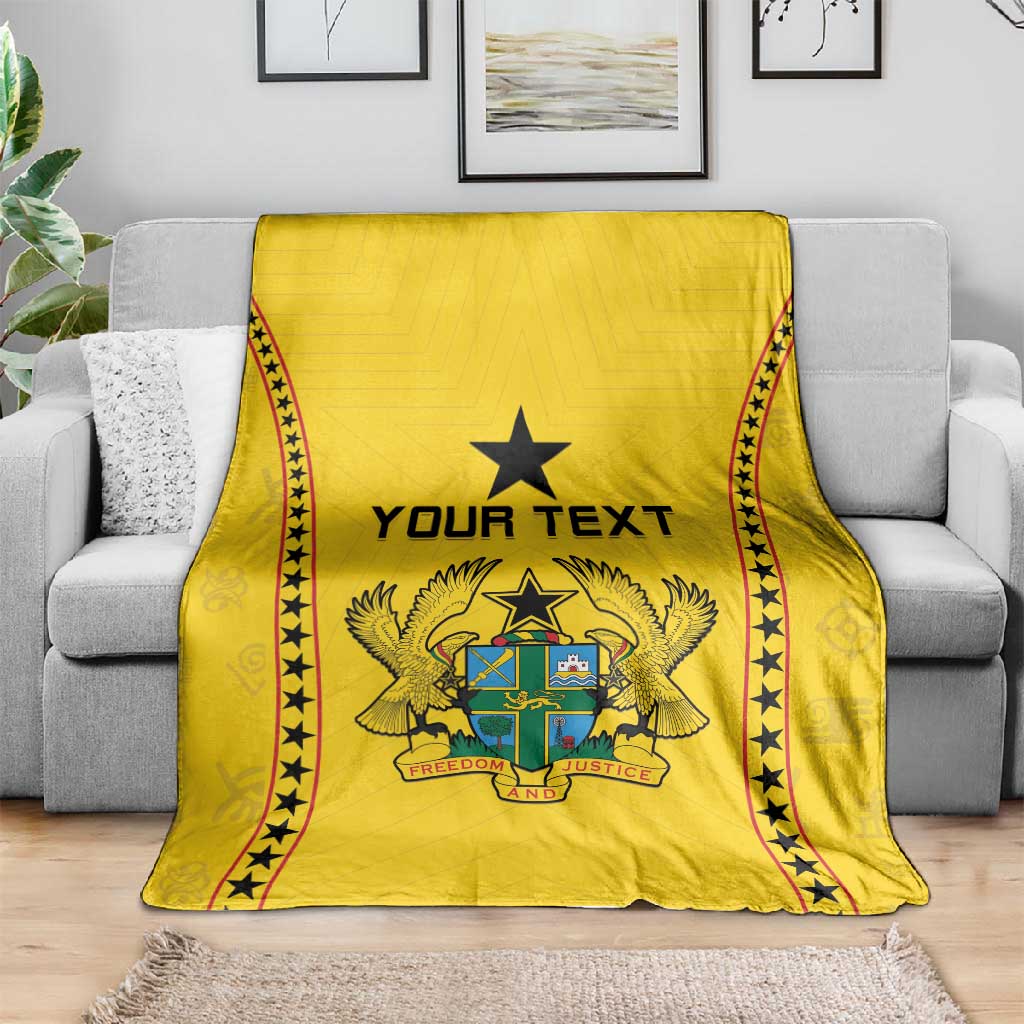 Custom Ghana Football Blanket Mix Adinkra Pattern LT15