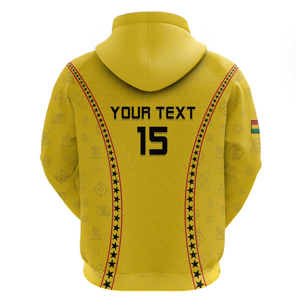 Custom Ghana Football Hoodie Go Black Stars LT15