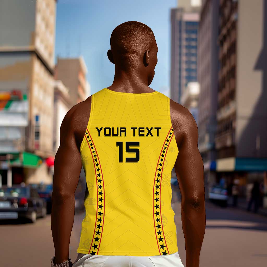 Custom Ghana Football Men Tank Top Mix Adinkra Pattern LT15