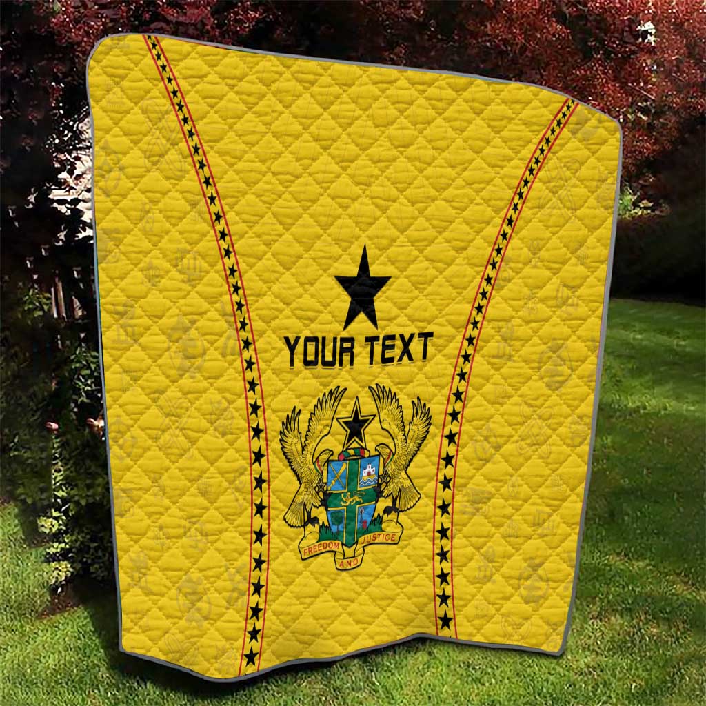 Custom Ghana Football Quilt Mix Adinkra Pattern LT15