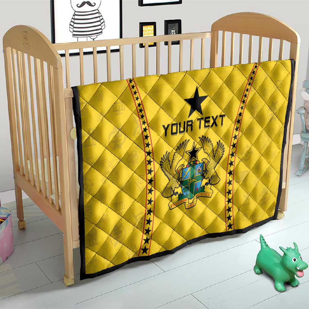 Custom Ghana Football Quilt Mix Adinkra Pattern LT15