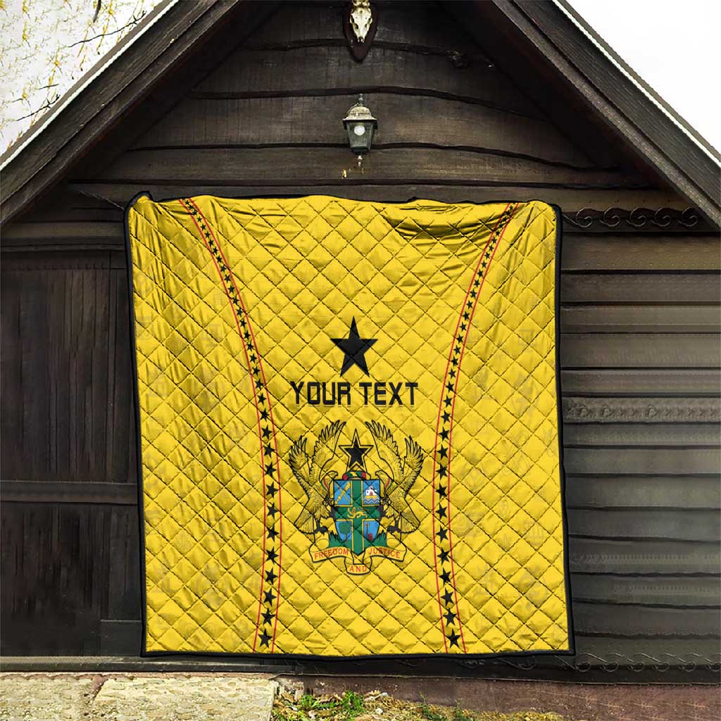 Custom Ghana Football Quilt Mix Adinkra Pattern LT15