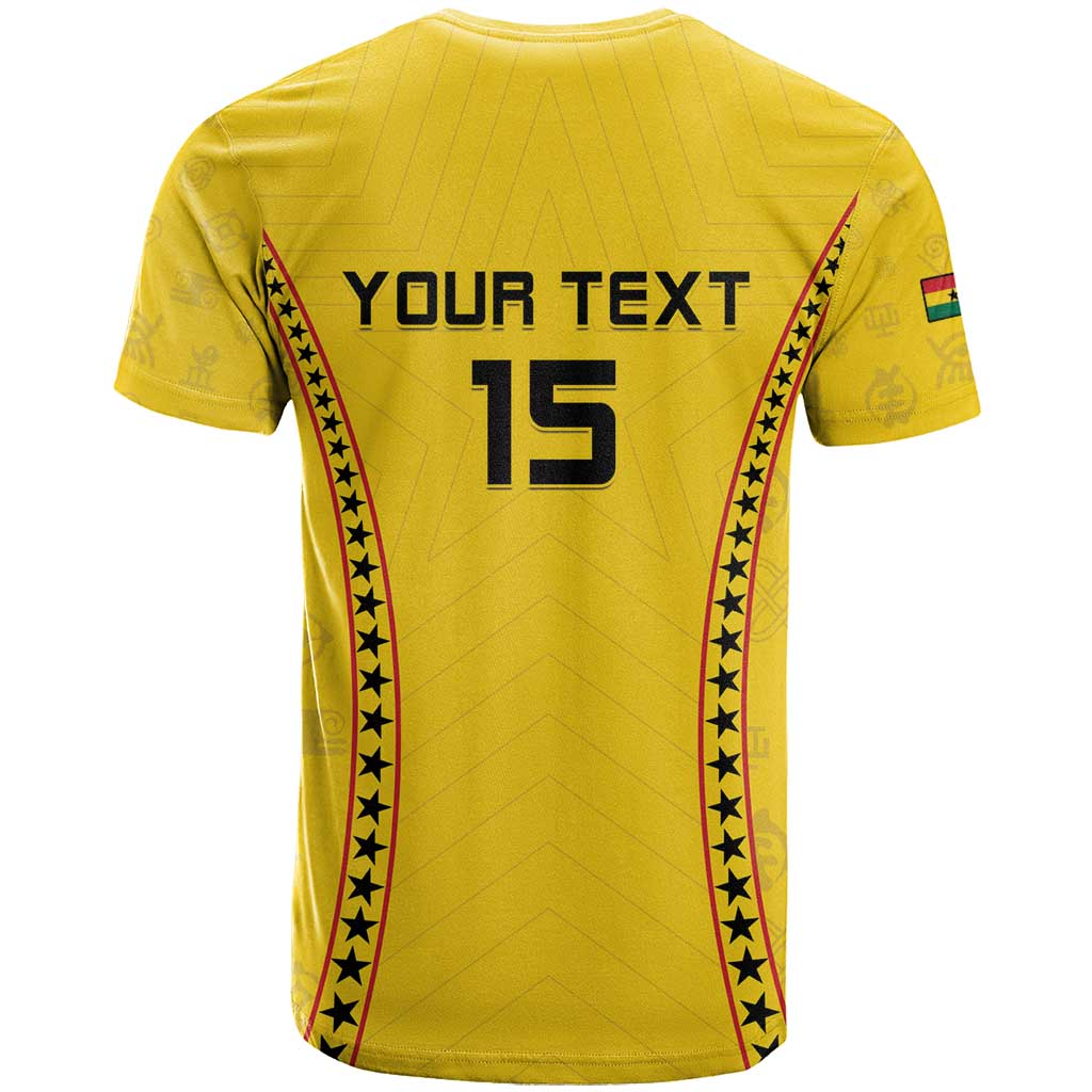 Custom Ghana Football T shirt Mix Adinkra Pattern LT15