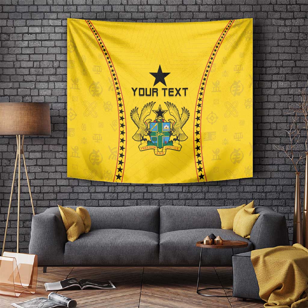 Custom Ghana Football Tapestry Mix Adinkra Pattern LT15