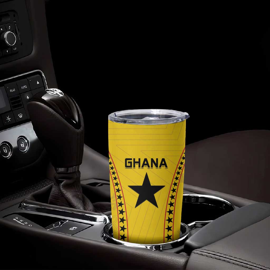 Custom Ghana Football Tumbler Cup Mix Adinkra Pattern LT15