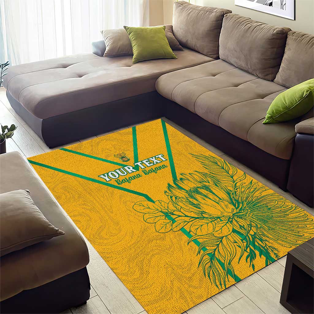 Custom Afro South Africa Soccer Area Rug Go Champions LT15
