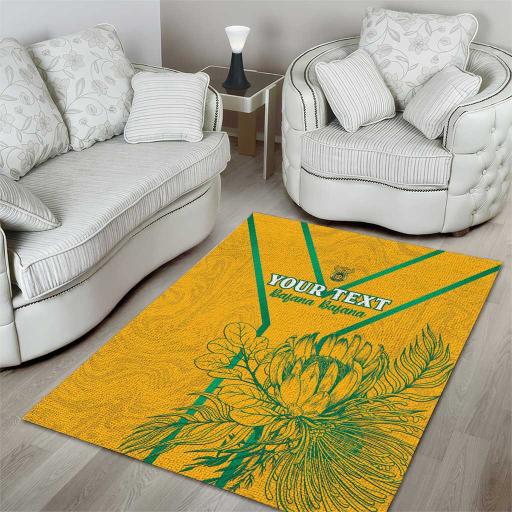 Custom Afro South Africa Soccer Area Rug Go Champions LT15