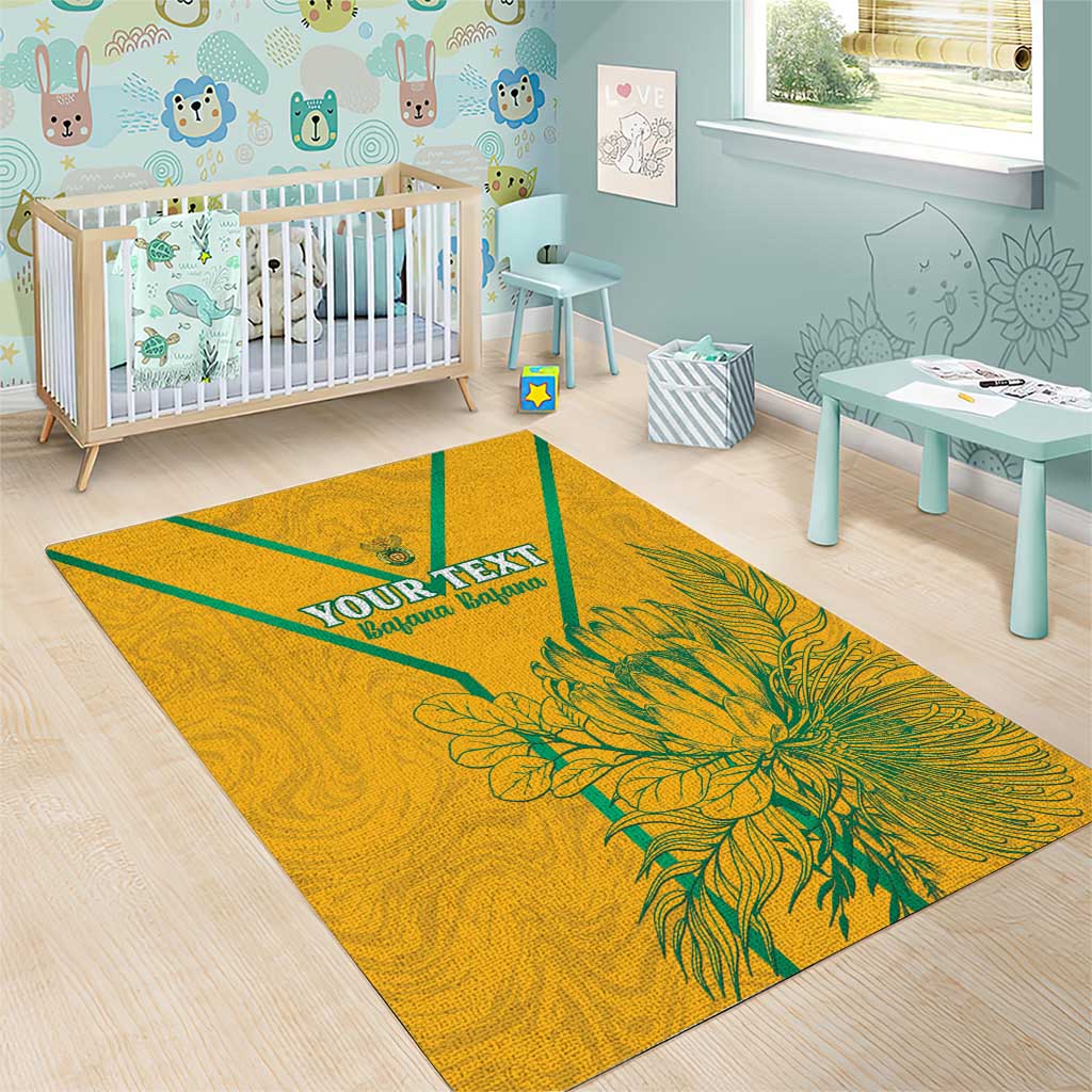Custom Afro South Africa Soccer Area Rug Go Champions LT15