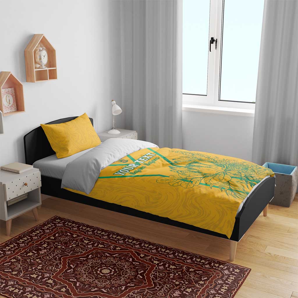 Custom Afro South Africa Soccer Bedding Set Go Champions LT15