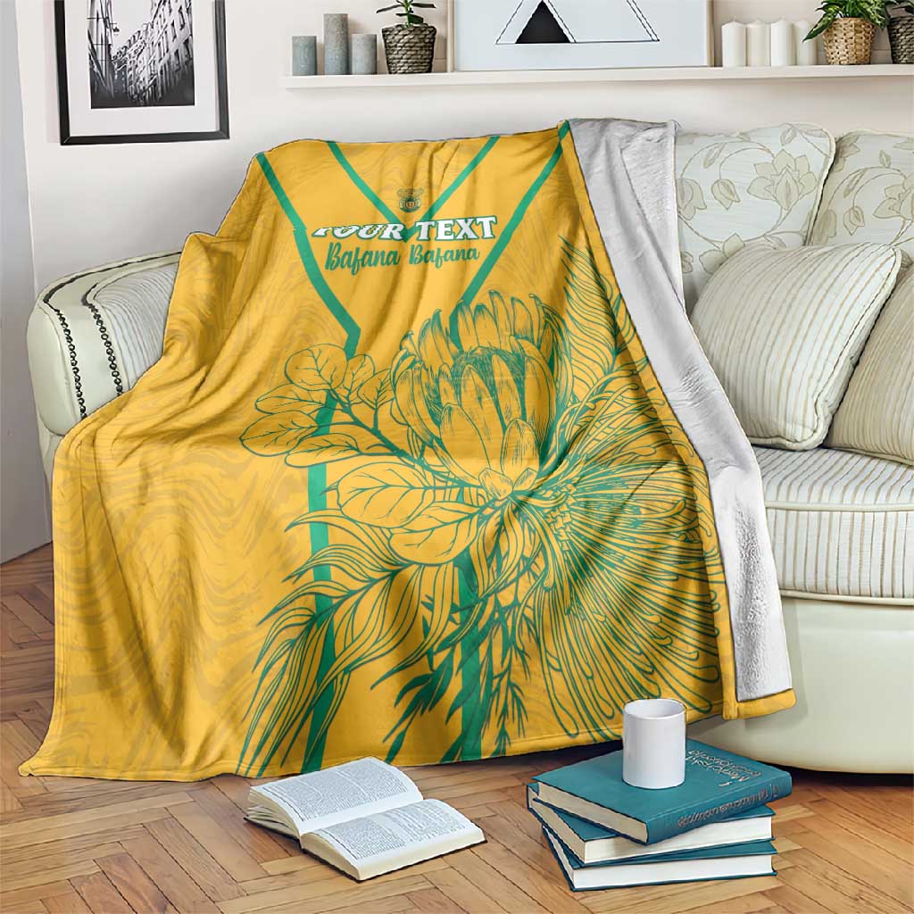 Custom Afro South Africa Soccer Blanket Go Champions LT15