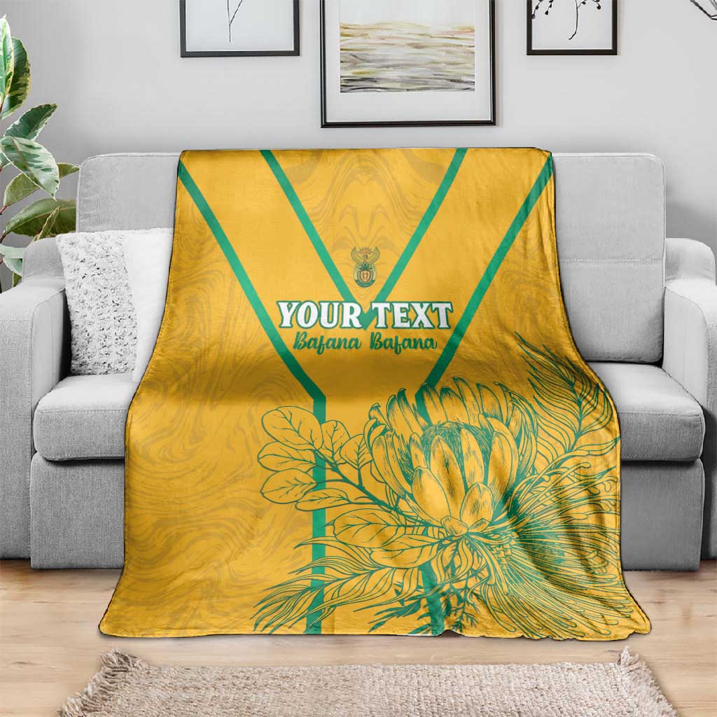 Custom Afro South Africa Soccer Blanket Go Champions LT15