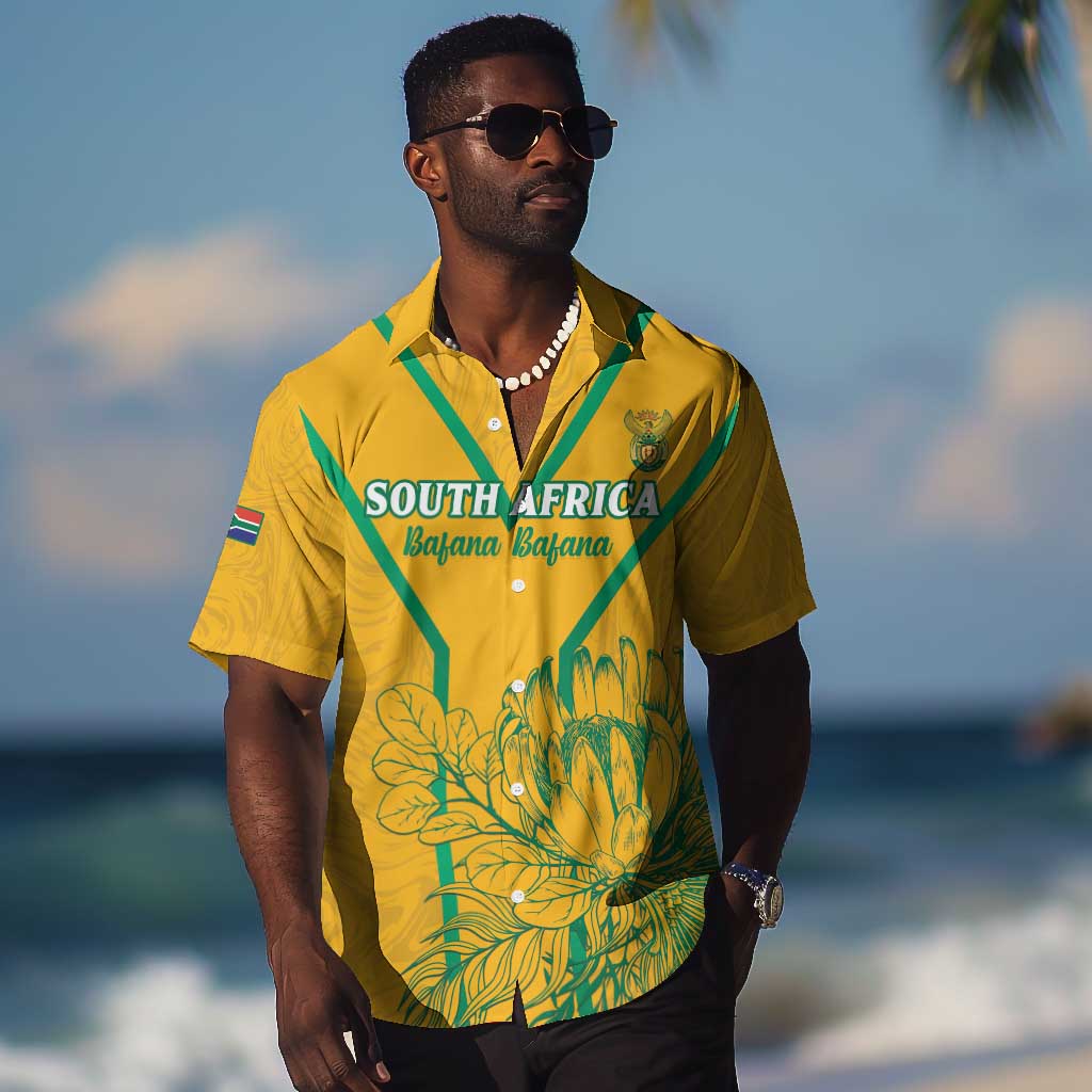 Custom Afro South Africa Soccer Hawaiian Shirt Go Champions LT15