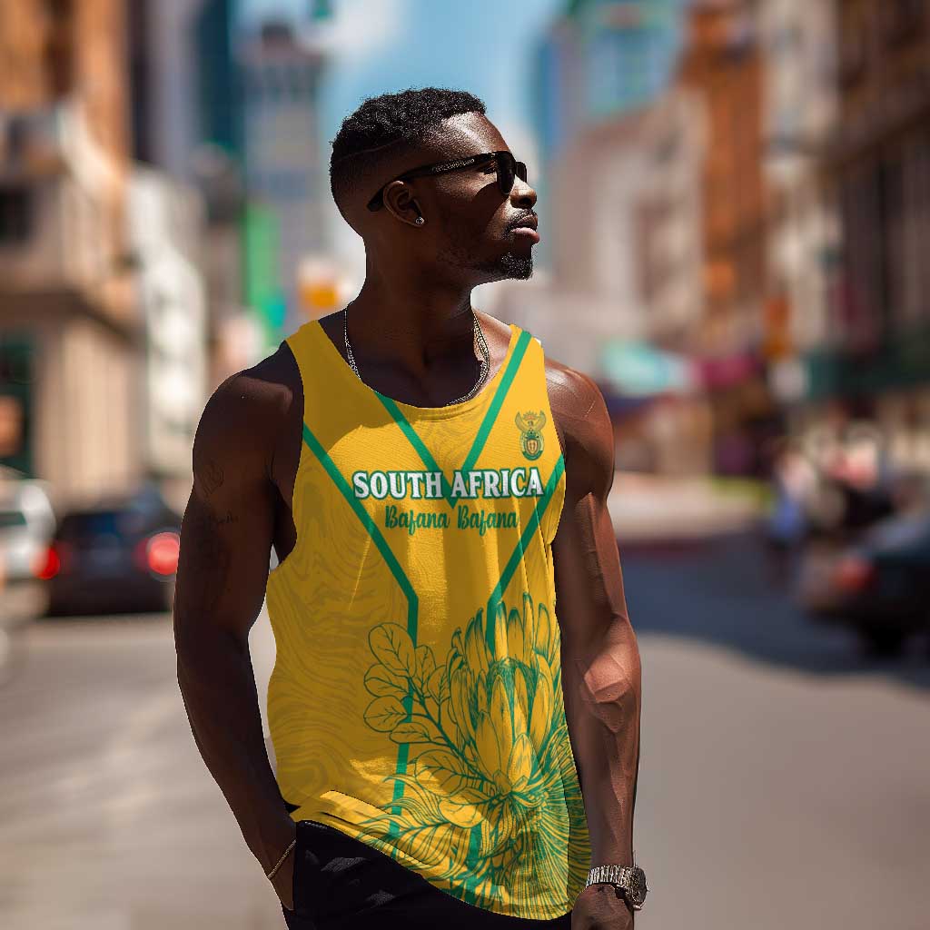 Custom Afro South Africa Soccer Men Tank Top Go Champions LT15