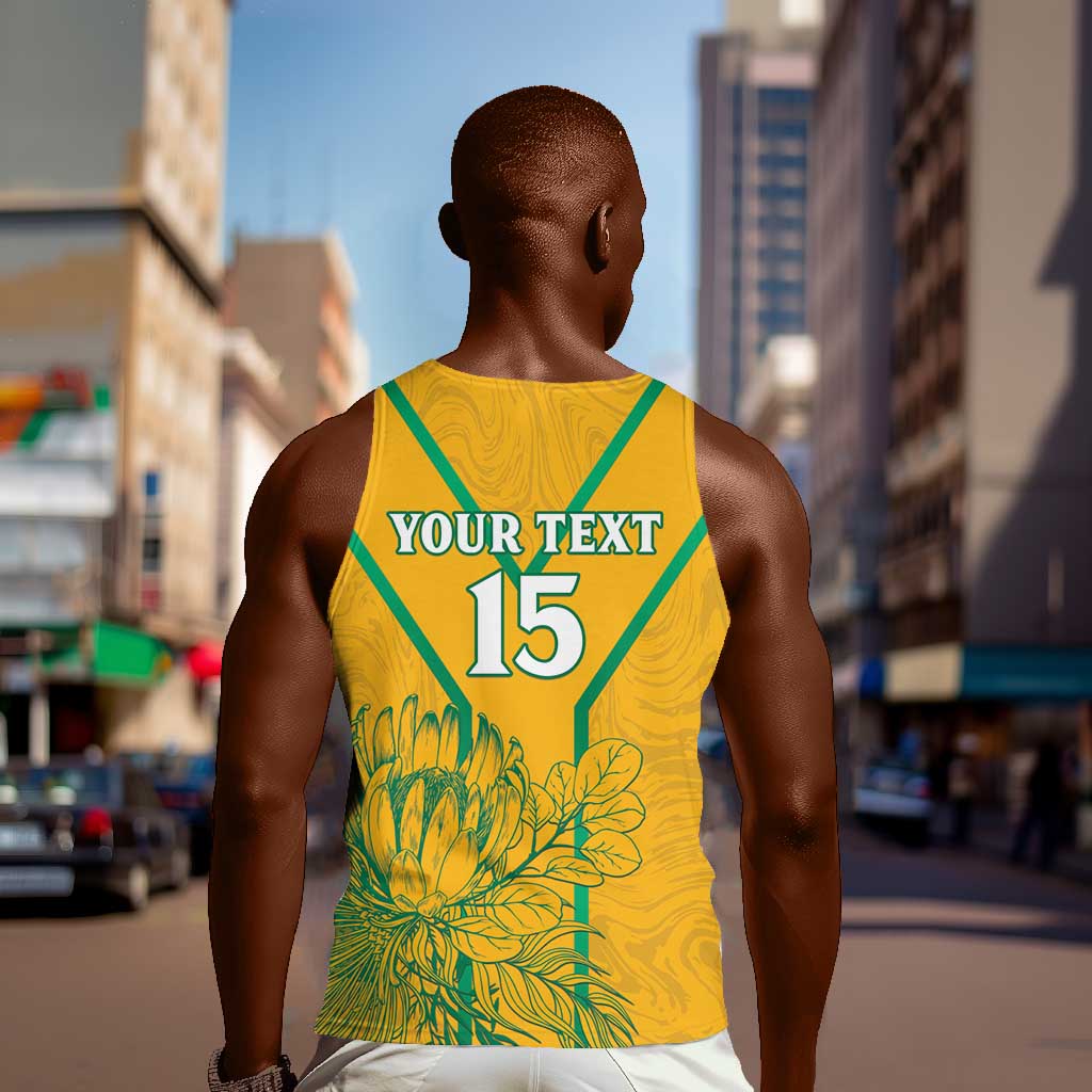 Custom Afro South Africa Soccer Men Tank Top Go Champions LT15