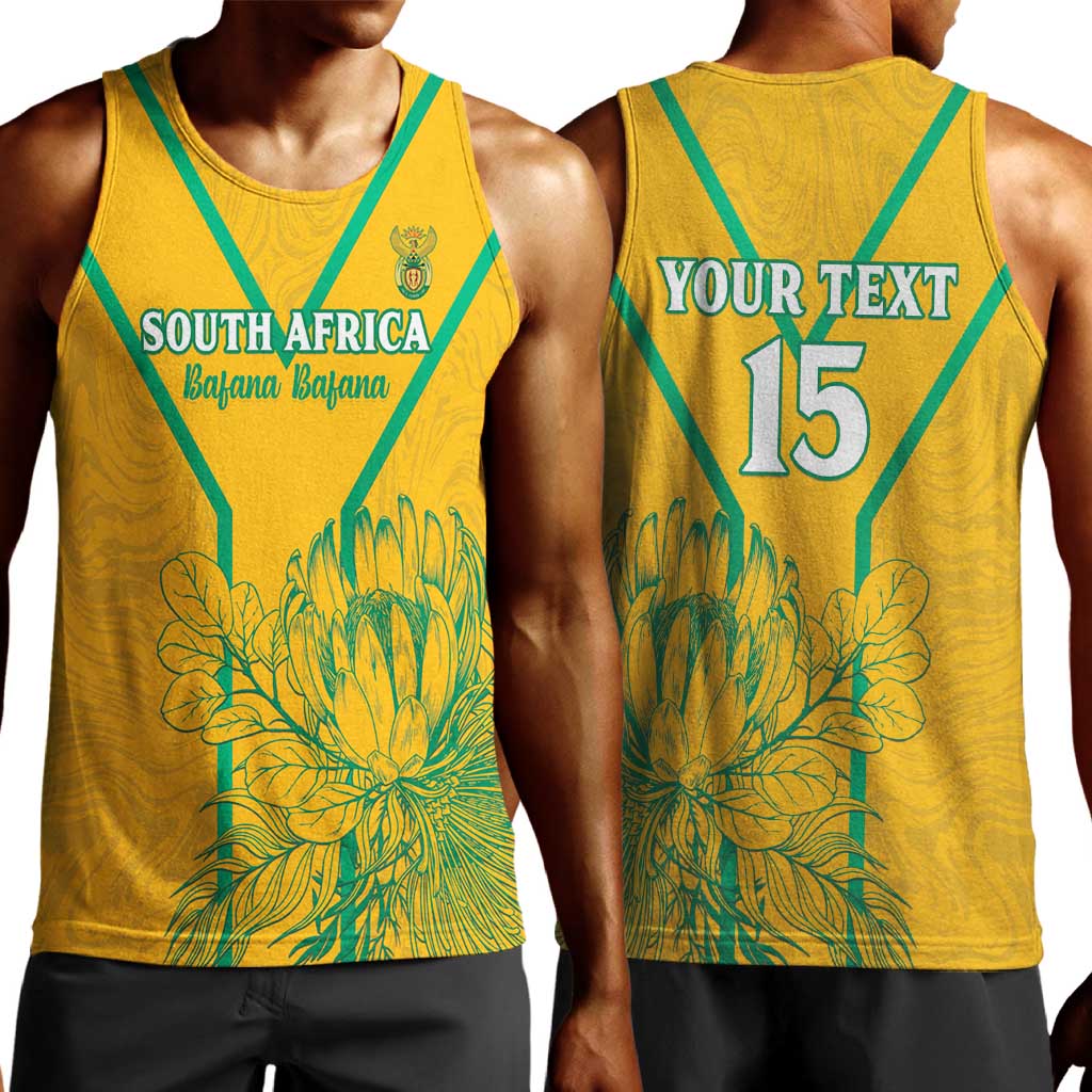 Custom Afro South Africa Soccer Men Tank Top Go Champions LT15