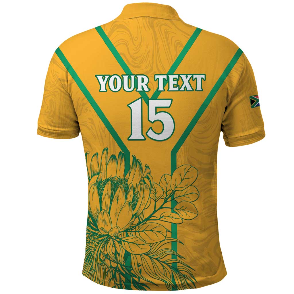 Custom South Africa Soccer Polo Shirt Go Bafana Bafana LT15