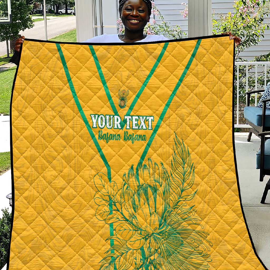 Custom Afro South Africa Soccer Quilt Go Champions LT15
