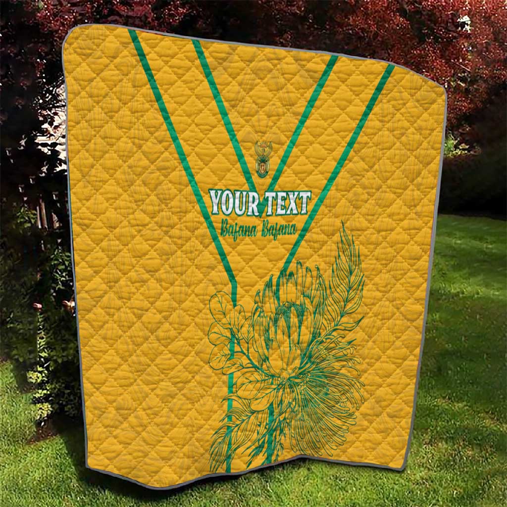 Custom Afro South Africa Soccer Quilt Go Champions LT15