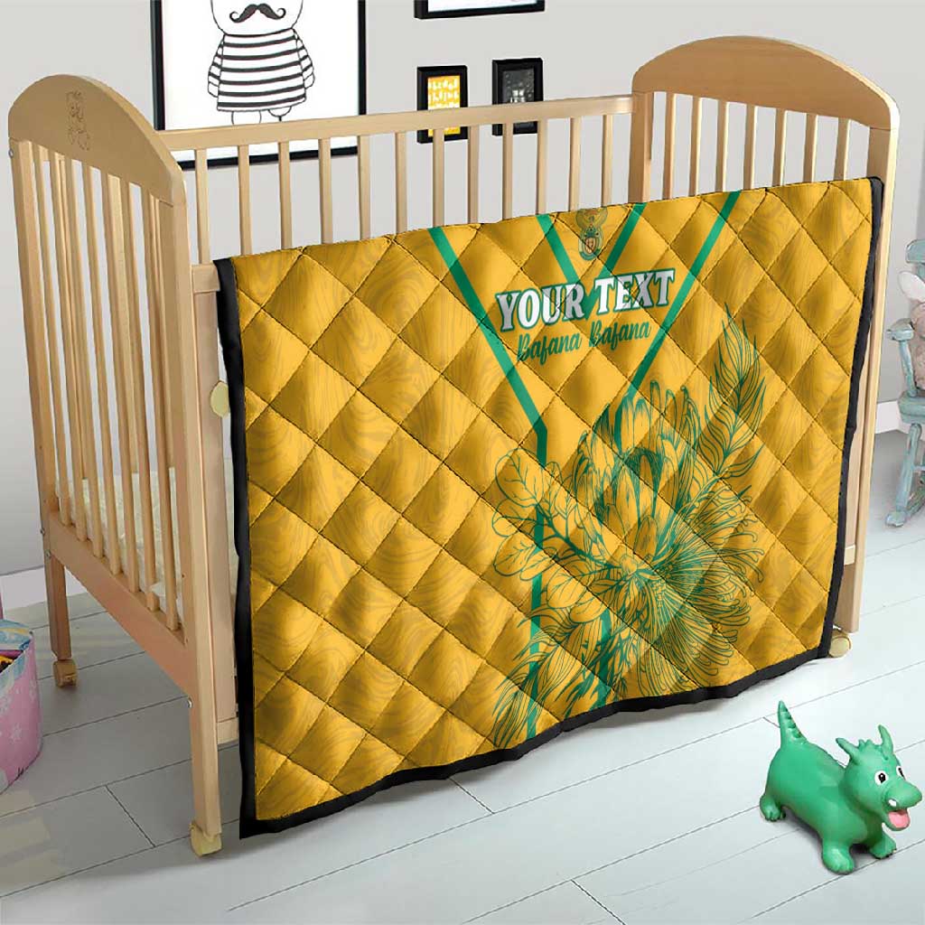 Custom Afro South Africa Soccer Quilt Go Champions LT15