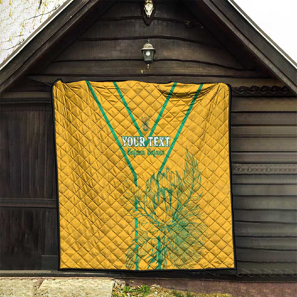 Custom Afro South Africa Soccer Quilt Go Champions LT15